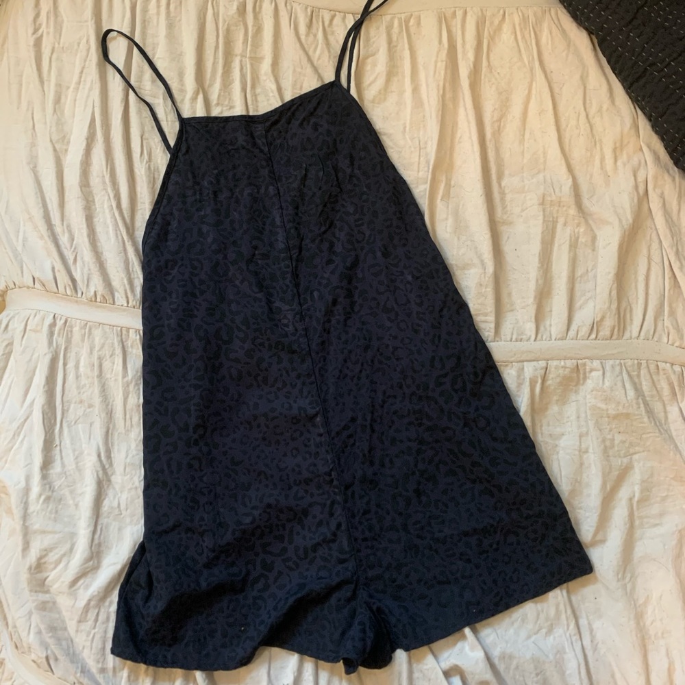 RVCA leopard print romper